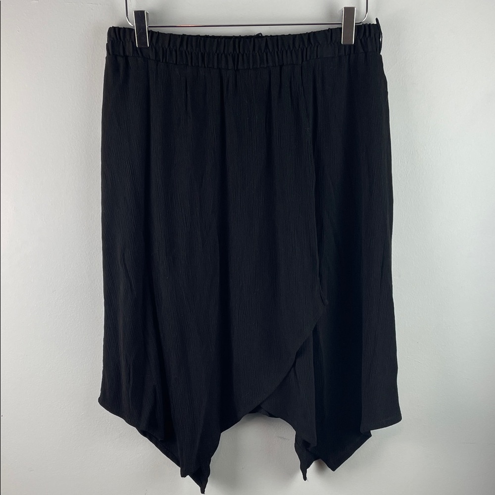 Handkerchief Skirt Black Women's Skirt Size M
